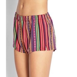 F21 Tribal Print Short
